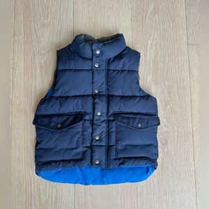 Gap Toddler / Kids Puffer Vest / Fleece lined / Navy Blue / Size 3